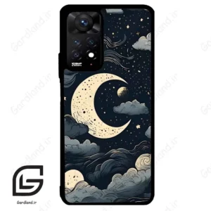 قاب گوشی شیائومی ردمی نوت 11 پرو (Redmi Note 11 Pro ) طرح ماه کد 2173