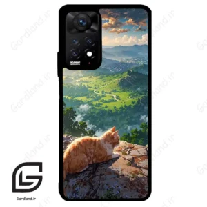 قاب گوشی شیائومی ردمی نوت 11 پرو (Redmi Note 11 Pro ) طرح گربه کد 2203