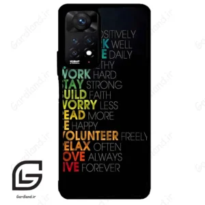 قاب گوشی شیائومی ردمی نوت 11 پرو (Redmi Note 11 Pro ) طرح متن کد 2332
