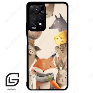 قاب گوشی شیائومی ردمی نوت 11 پرو (Redmi Note 11 Pro ) طرح حیوانات کد 2338
