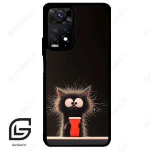 قاب گوشی شیائومی ردمی نوت 11 پرو (Redmi Note 11 Pro ) طرح گربه کد 2580