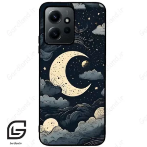 قاب گوشی شیائومی ردمی نوت 12 (Redmi Note 12 4g ) طرح ماه کد 2173