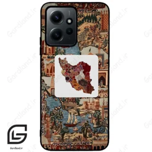 قاب گوشی شیائومی ردمی نوت 12 (Redmi Note 12 4g ) طرح نقشه ایران کد 2287
