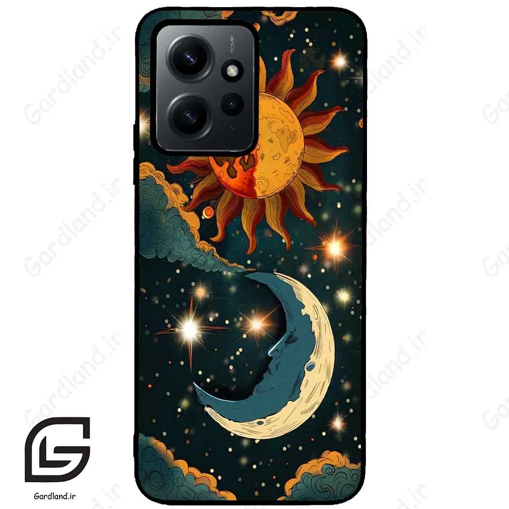 قاب گوشی شیائومی ردمی نوت 12 (Redmi Note 12 4g ) طرح ماه کد 2474