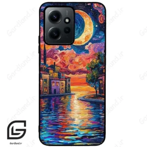 قاب گوشی شیائومی ردمی نوت 12 (Redmi Note 12 4g ) طرح ماه کد 2699