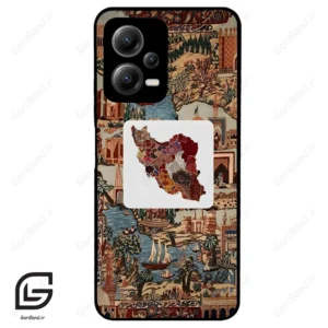 قاب گوشی شیائومی ردمی نوت 12 (Redmi Note 12 5g ) طرح نقشه ایران کد 2287
