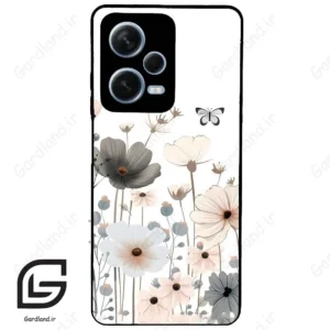 قاب گوشی شیائومی ردمی نوت 12 پرو (Redmi Note 12 Pro 5g ) طرح گل کد 2081