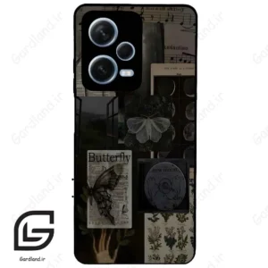 قاب گوشی شیائومی ردمی نوت 12 پرو (Redmi Note 12 Pro 5g ) طرح پروانه کد 2096