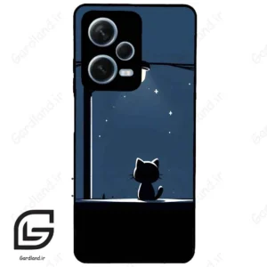 قاب گوشی شیائومی ردمی نوت 12 پرو (Redmi Note 12 Pro 5g ) طرح گربه کد 2098