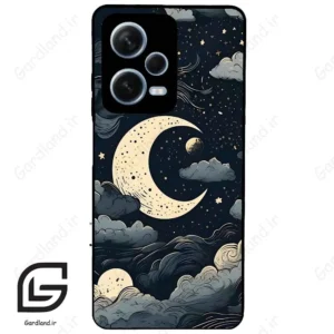 قاب گوشی شیائومی ردمی نوت 12 پرو (Redmi Note 12 Pro 5g ) طرح ماه کد 2173