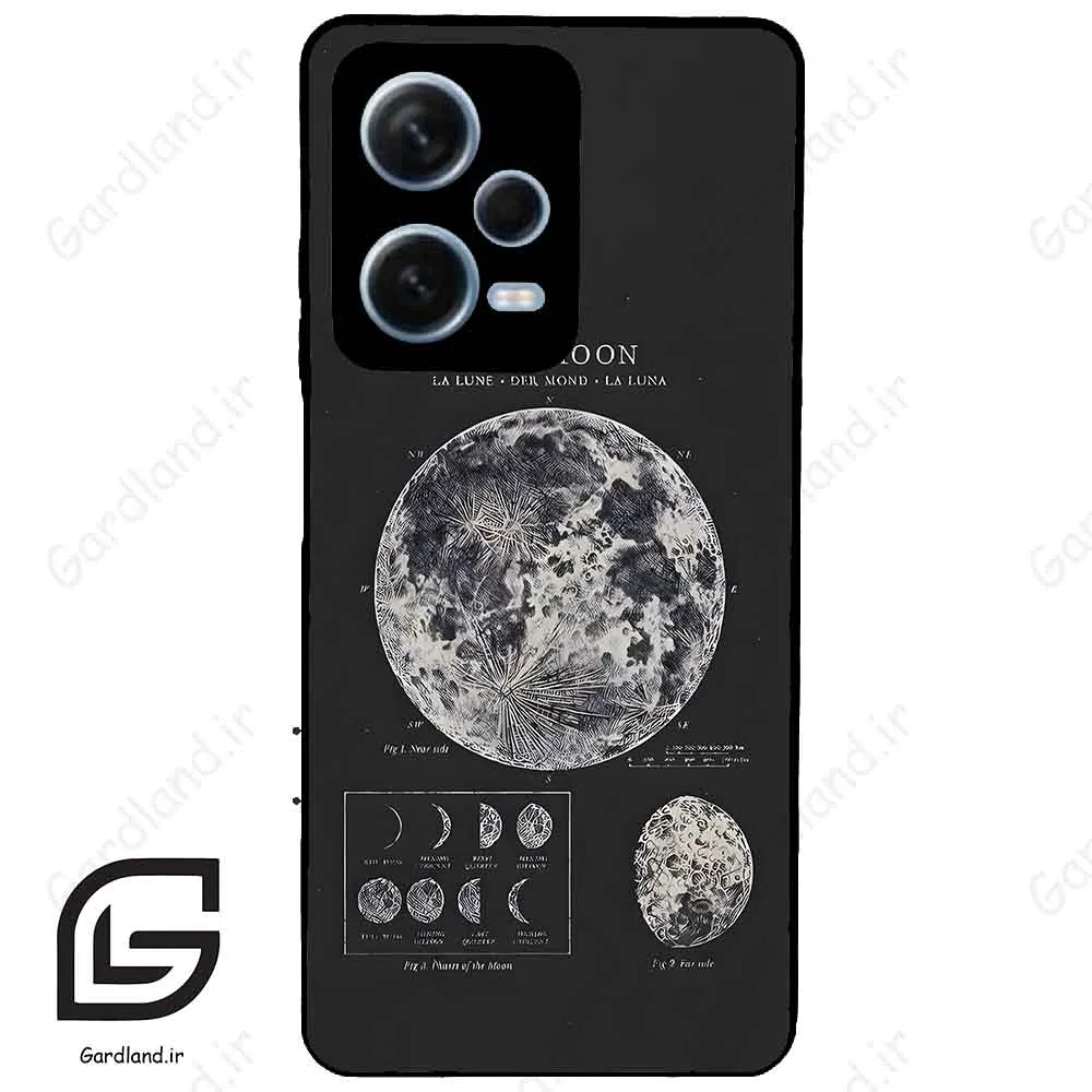 قاب گوشی شیائومی ردمی نوت 12 پرو (Redmi Note 12 Pro 5g ) طرح ماه کد 2175