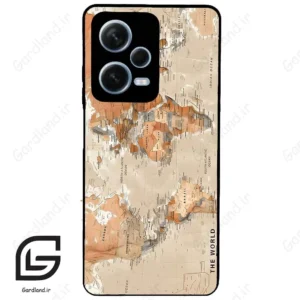 قاب گوشی شیائومی ردمی نوت 12 پرو (Redmi Note 12 Pro 5g ) طرح نقشه کد 2187