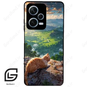 قاب گوشی شیائومی ردمی نوت 12 پرو (Redmi Note 12 Pro 5g ) طرح گربه کد 2203
