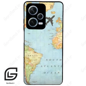 قاب گوشی شیائومی ردمی نوت 12 پرو (Redmi Note 12 Pro 5g ) طرح نقشه کد 2243
