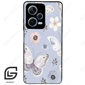 قاب گوشی شیائومی ردمی نوت 12 پرو (Redmi Note 12 Pro 5g ) طرح پروانه کد 2256