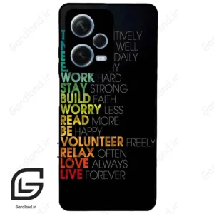 قاب گوشی شیائومی ردمی نوت 12 پرو (Redmi Note 12 Pro 5g ) طرح متن کد 2332