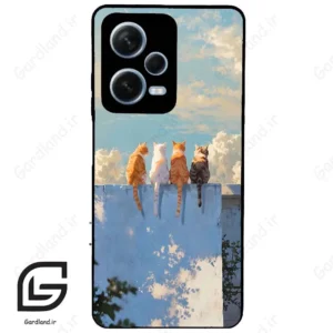 قاب گوشی شیائومی ردمی نوت 12 پرو (Redmi Note 12 Pro 5g ) طرح گربه کد 2367