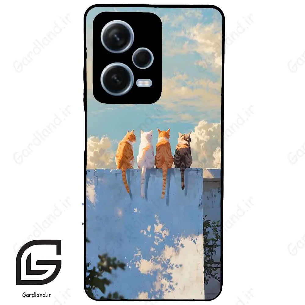قاب گوشی شیائومی ردمی نوت 12 پرو (Redmi Note 12 Pro 5g ) طرح گربه کد 2367