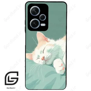 قاب گوشی شیائومی ردمی نوت 12 پرو (Redmi Note 12 Pro 5g ) طرح گربه کد 2403