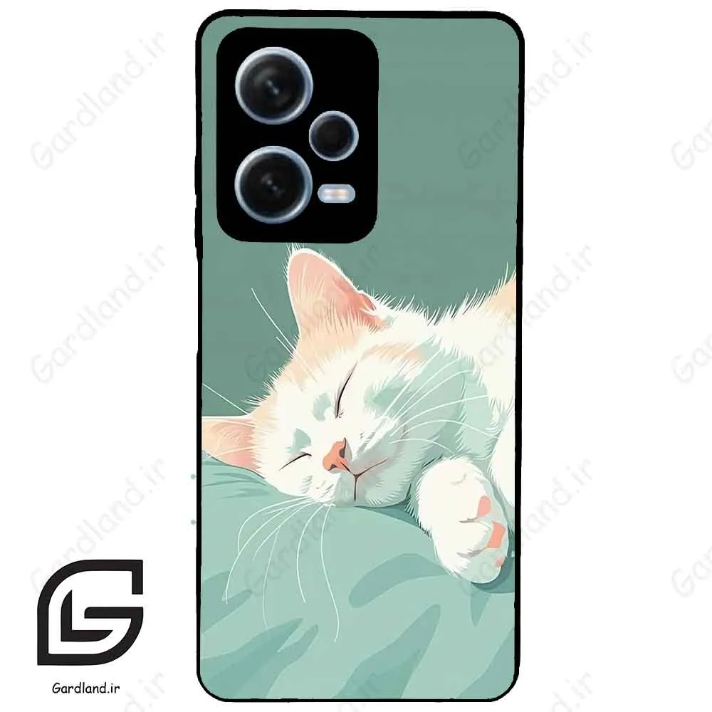 قاب گوشی شیائومی ردمی نوت 12 پرو (Redmi Note 12 Pro 5g ) طرح گربه کد 2403