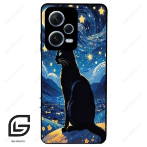 قاب گوشی شیائومی ردمی نوت 12 پرو (Redmi Note 12 Pro 5g ) طرح گربه کد 2438