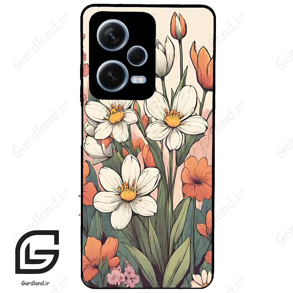 قاب گوشی شیائومی ردمی نوت 12 پرو (Redmi Note 12 Pro 5g ) طرح گل کد 2475