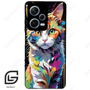 قاب گوشی شیائومی ردمی نوت 12 پرو (Redmi Note 12 Pro 5g ) طرح گربه کد 2483