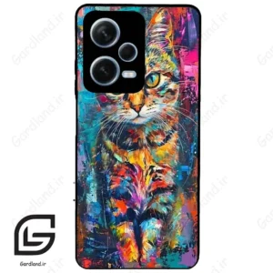 قاب گوشی شیائومی ردمی نوت 12 پرو (Redmi Note 12 Pro 5g ) طرح گربه کد 2488