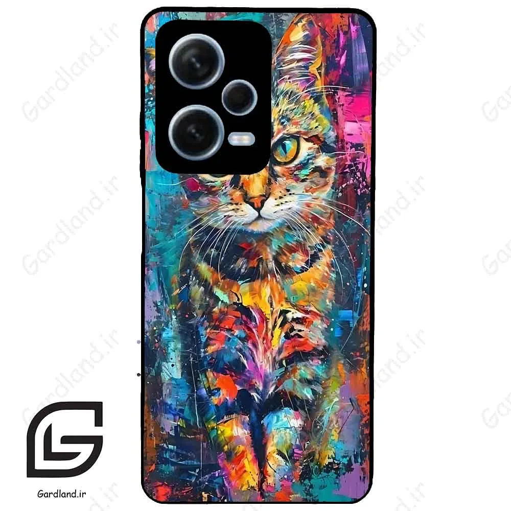 قاب گوشی شیائومی ردمی نوت 12 پرو (Redmi Note 12 Pro 5g ) طرح گربه کد 2488