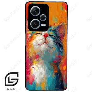 قاب گوشی شیائومی ردمی نوت 12 پرو (Redmi Note 12 Pro 5g ) طرح گربه کد 2489