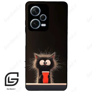 قاب گوشی شیائومی ردمی نوت 12 پرو (Redmi Note 12 Pro 5g ) طرح گربه کد 2580