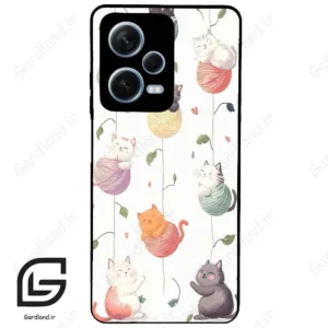 قاب گوشی شیائومی ردمی نوت 12 پرو (Redmi Note 12 Pro 5g ) طرح گربه کد 2633