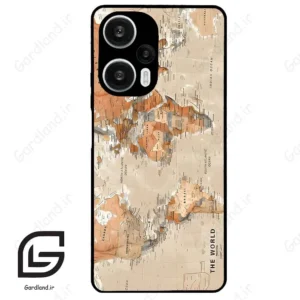 قاب گوشی شیائومی ردمی نوت 12 توربو (Redmi Note 12 Turbo ) طرح نقشه کد 2187