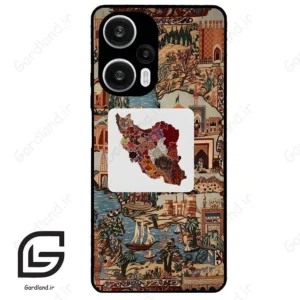 قاب گوشی شیائومی ردمی نوت 12 توربو (Redmi Note 12 Turbo ) طرح نقشه ایران کد 2287