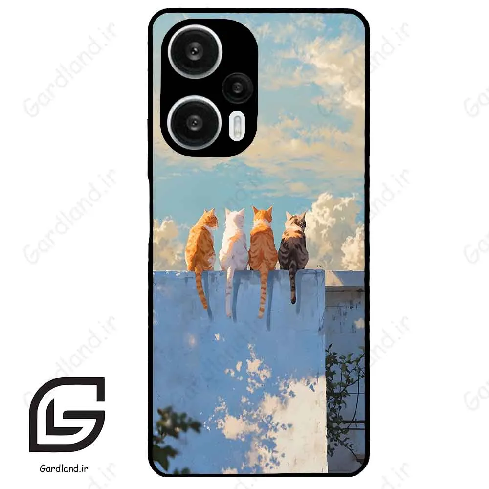 قاب گوشی شیائومی ردمی نوت 12 توربو (Redmi Note 12 Turbo ) طرح گربه کد 2367