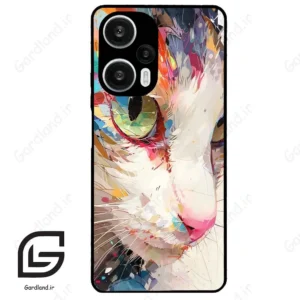قاب گوشی شیائومی ردمی نوت 12 توربو (Redmi Note 12 Turbo ) طرح گربه کد 2437