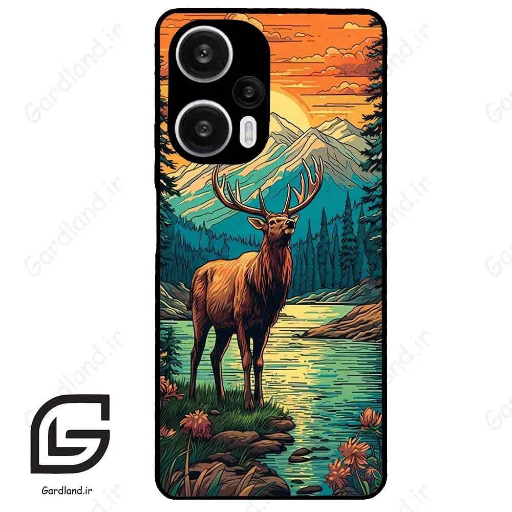 قاب گوشی شیائومی ردمی نوت 12 توربو (Redmi Note 12 Turbo ) طرح گوزن کد 2471
