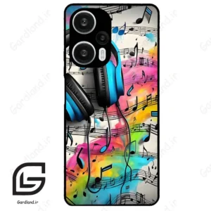 قاب گوشی شیائومی ردمی نوت 12 توربو (Redmi Note 12 Turbo ) طرح موسیقی کد 2482