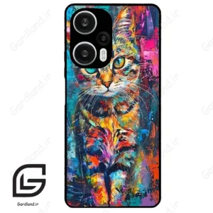 قاب گوشی شیائومی ردمی نوت 12 توربو (Redmi Note 12 Turbo ) طرح گربه کد 2488