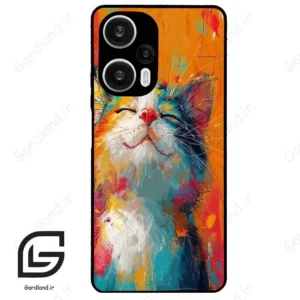 قاب گوشی شیائومی ردمی نوت 12 توربو (Redmi Note 12 Turbo ) طرح گربه کد 2489
