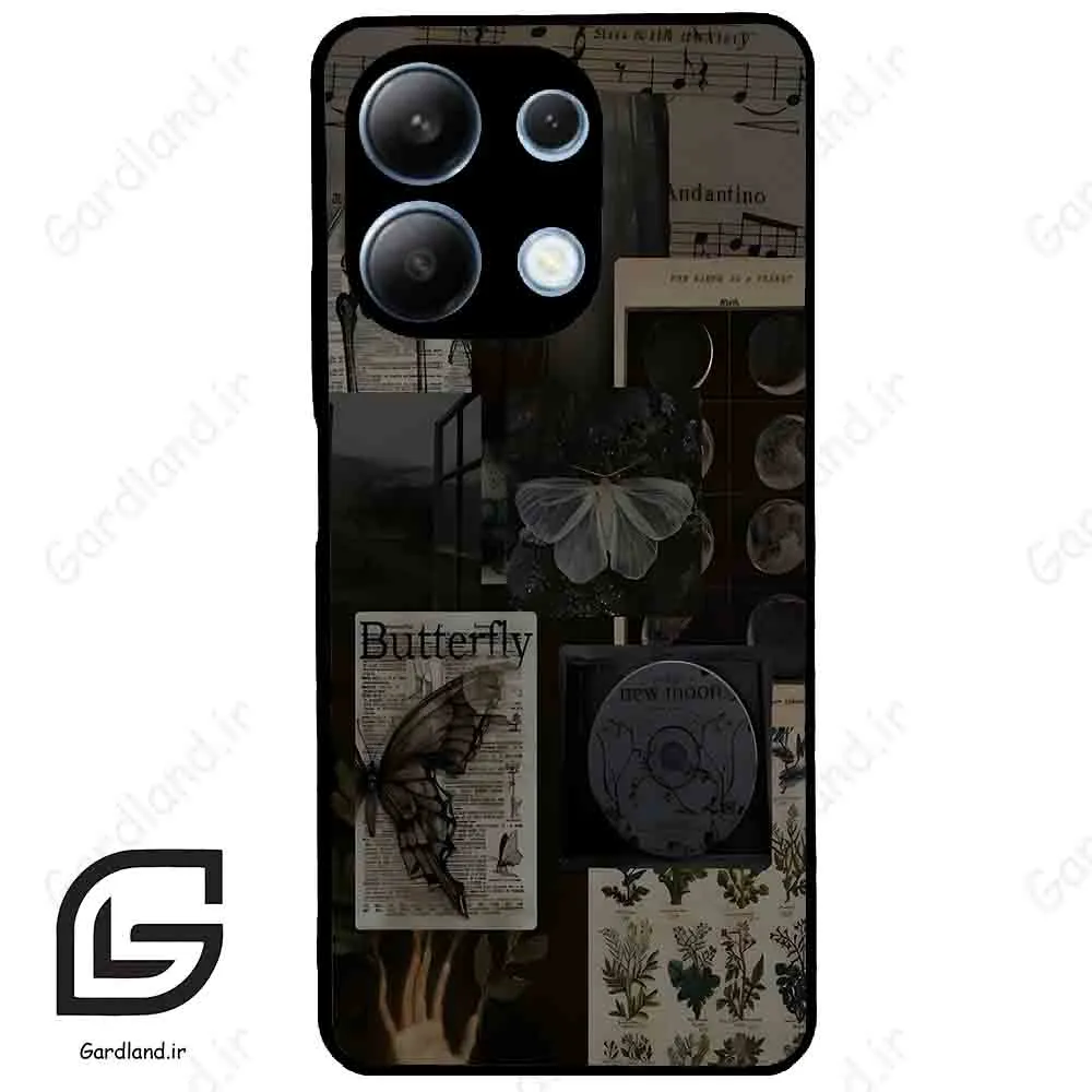 قاب گوشی شیائومی ردمی نوت 13 (Redmi Note 13 4g ) طرح پروانه کد 2096