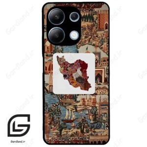 قاب گوشی شیائومی ردمی نوت 13 (Redmi Note 13 4g ) طرح نقشه ایران کد 2287