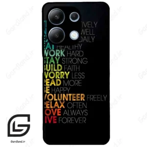قاب گوشی شیائومی ردمی نوت 13 (Redmi Note 13 4g ) طرح متن کد 2332
