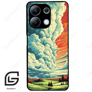 قاب گوشی شیائومی ردمی نوت 13 (Redmi Note 13 4g ) طرح ابرنگی کد 2491