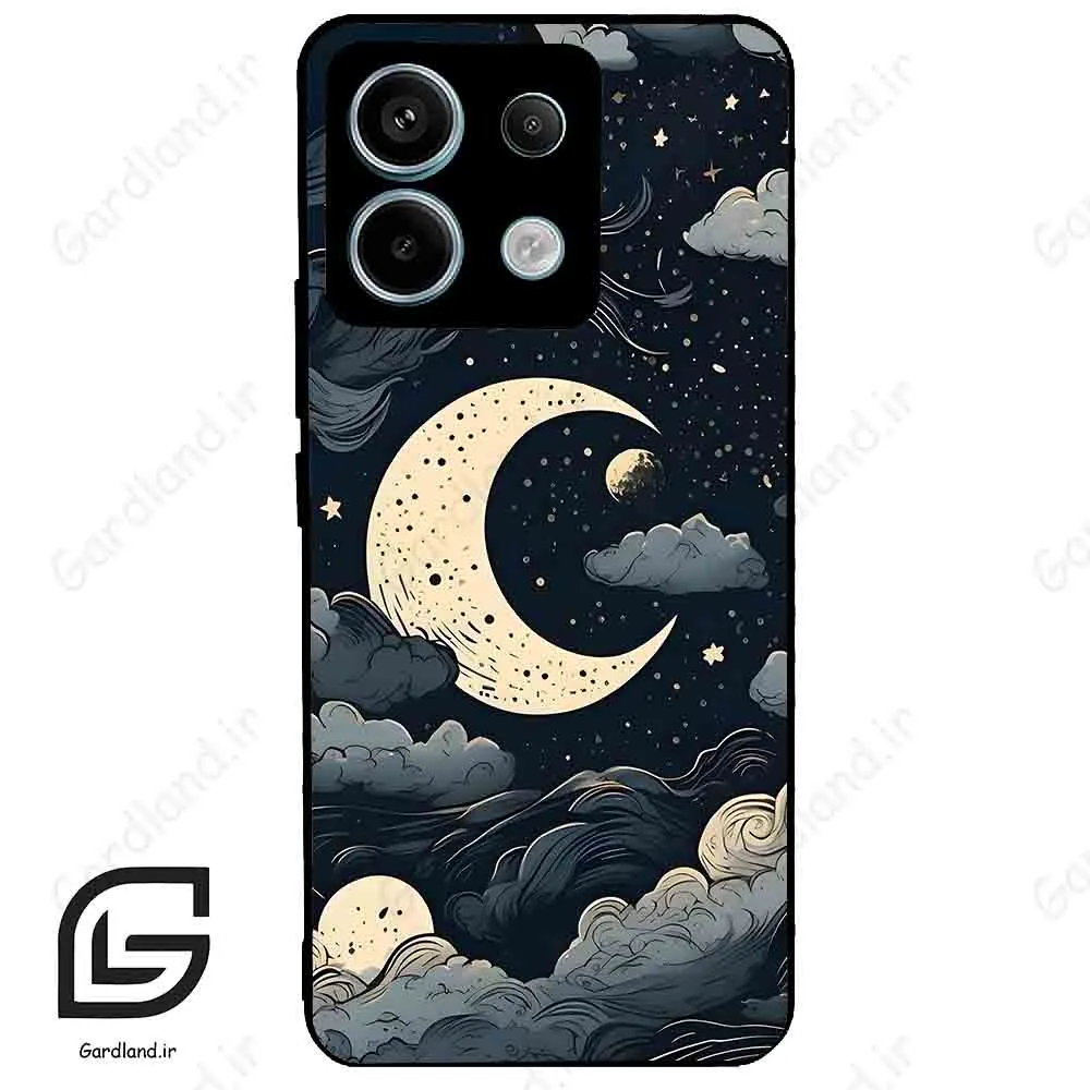 قاب گوشی شیائومی ردمی نوت 13 پرو (Redmi Note 13 Pro 5g ) طرح ماه کد 2173