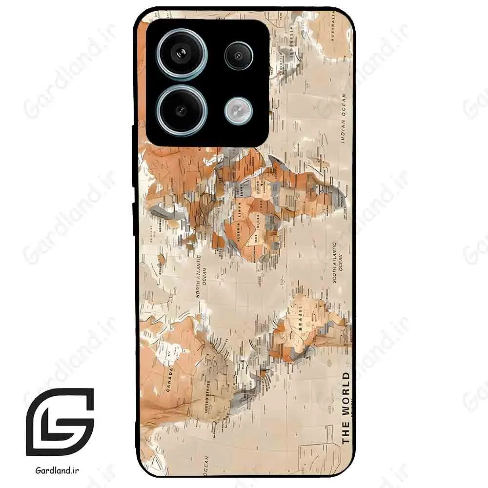 قاب گوشی شیائومی ردمی نوت 13 پرو (Redmi Note 13 Pro 5g ) طرح نقشه کد 2187