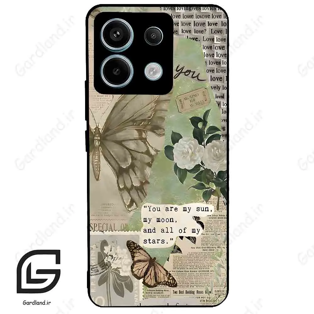 قاب گوشی شیائومی ردمی نوت 13 پرو (Redmi Note 13 Pro 5g ) طرح پروانه کد 2244