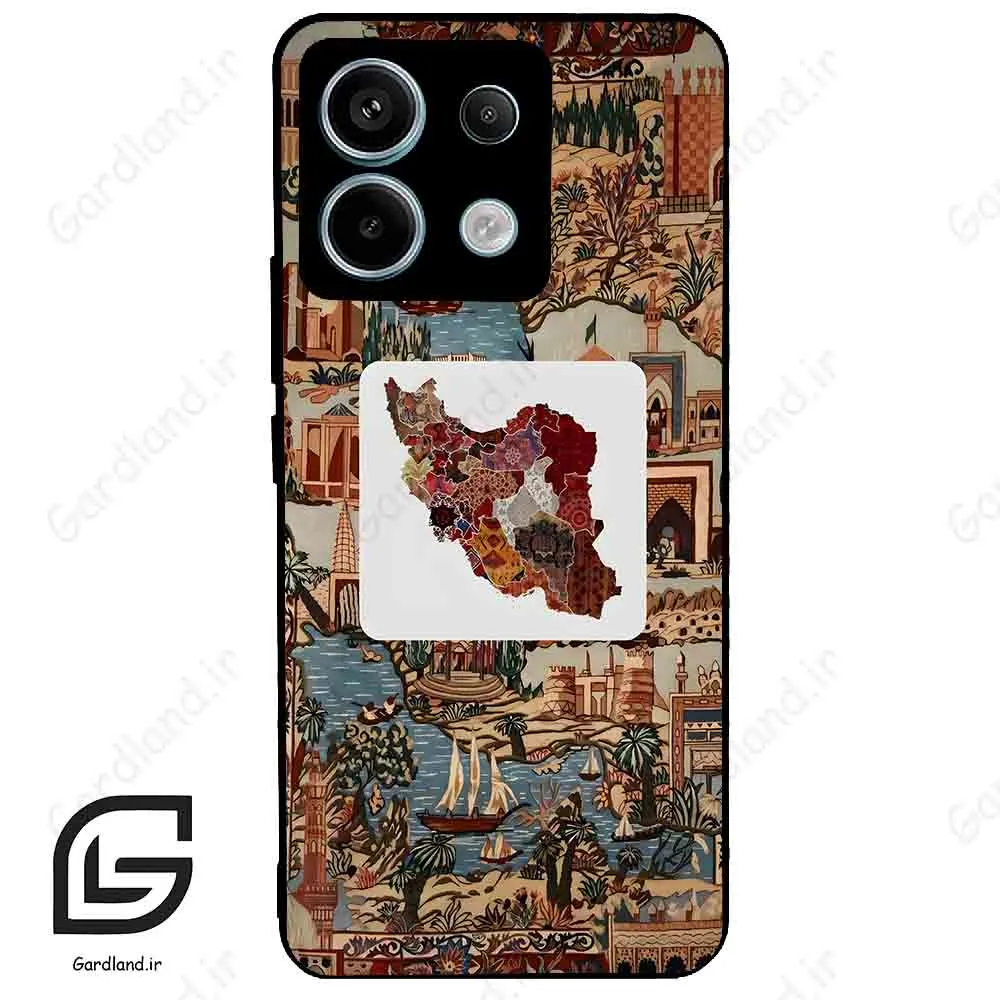 قاب گوشی شیائومی ردمی نوت 13 پرو (Redmi Note 13 Pro 5g ) طرح نقشه ایران کد 2287