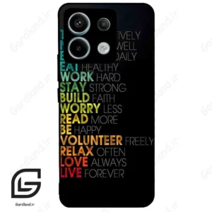 قاب گوشی شیائومی ردمی نوت 13 پرو (Redmi Note 13 Pro 5g ) طرح متن کد 2332