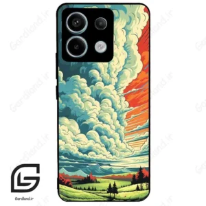قاب گوشی شیائومی ردمی نوت 13 پرو (Redmi Note 13 Pro 5g ) طرح ابرنگی کد 2491